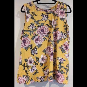 A&D Yellow Floral Blouse
